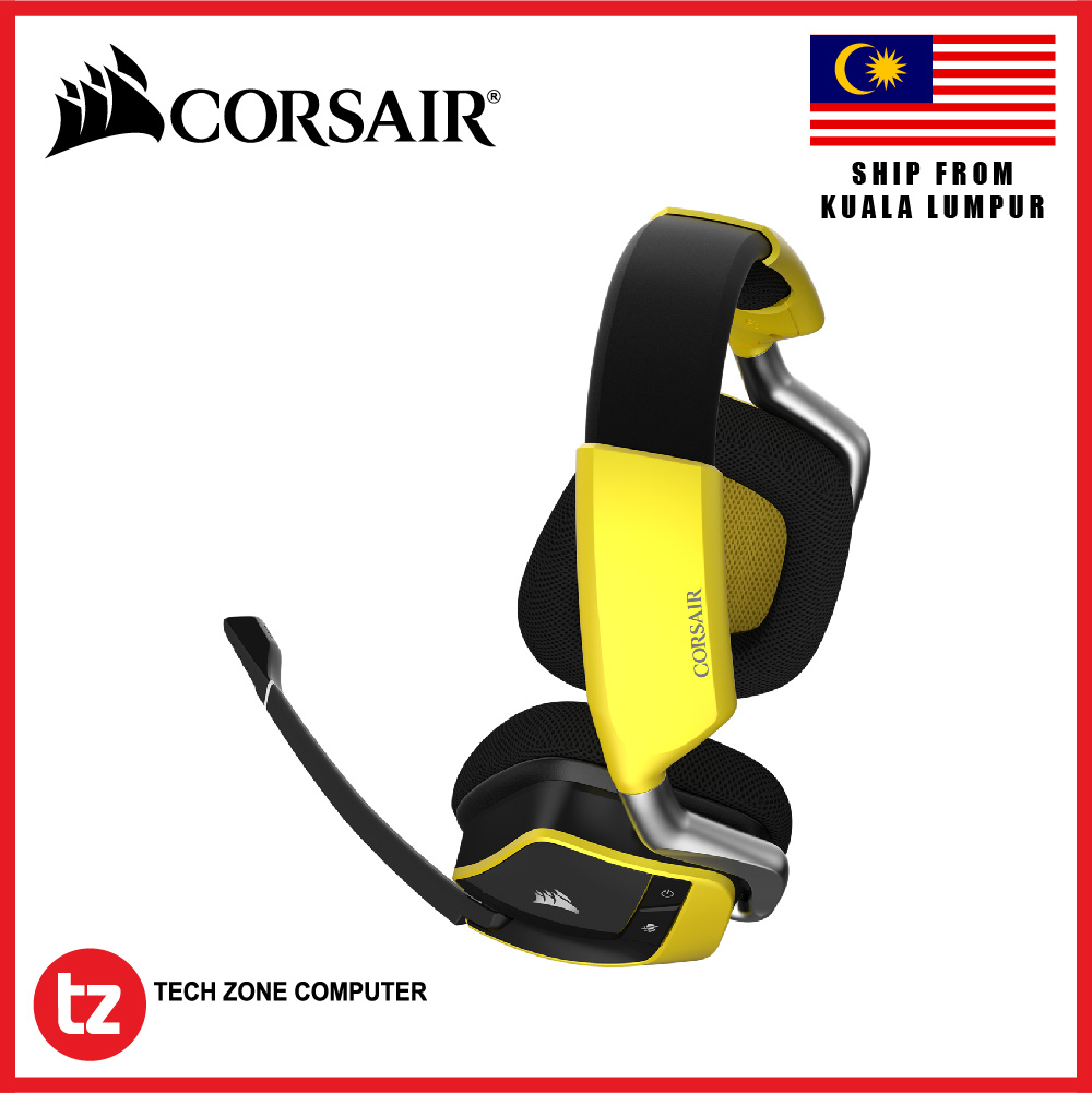 CORSAIR VOID RGB Wireless YELLOW ヘッドセット Corsair Void Wireless Dolby 7.1 RGB Gaming Headset Reviews
