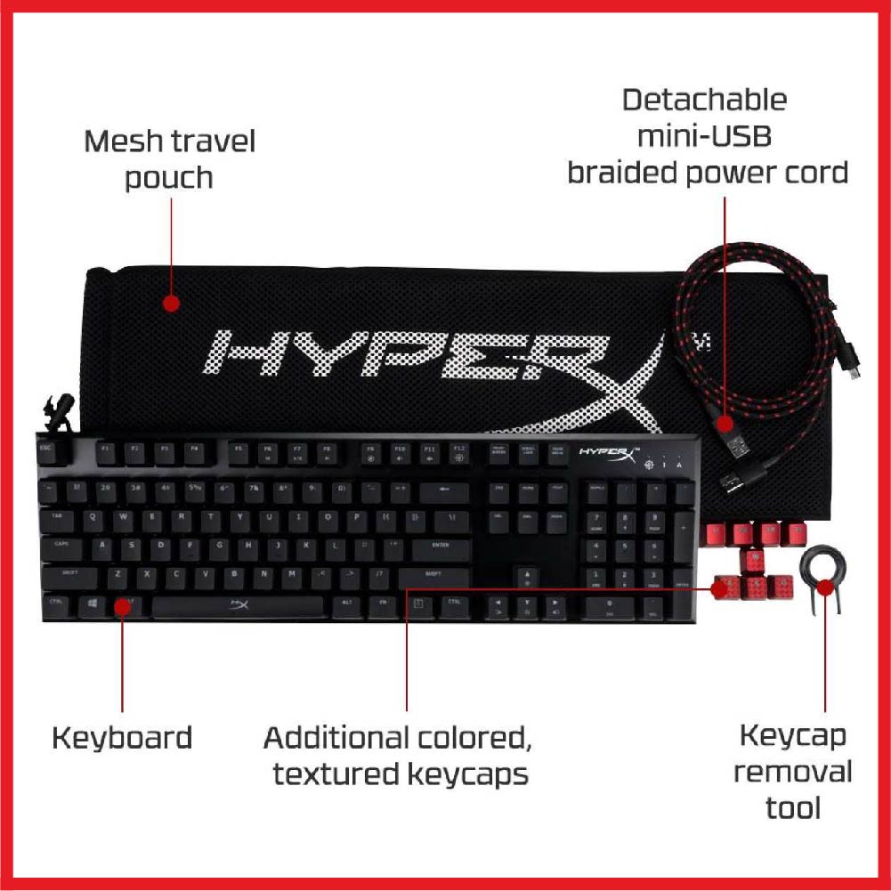 Kingston HyperX Alloy FPS [Cherry MX Red Switch] (HX-KB1RD1-NA/A3)